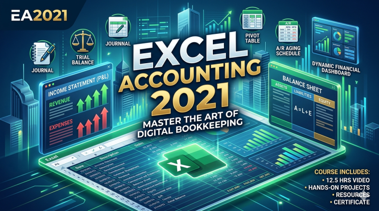 Excel Accounting 2021 course Afsomali