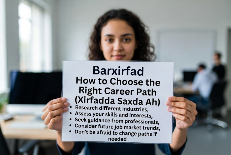 Barxirfad How to Choose the Right Career Path (Xirfadda Saxda Ah)
