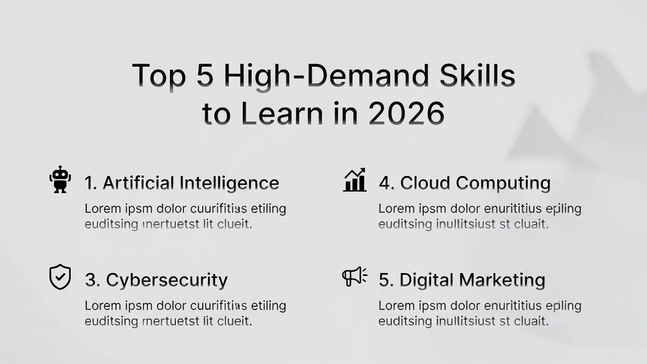 Top 5 High-Demand Skills to Learn in 2026