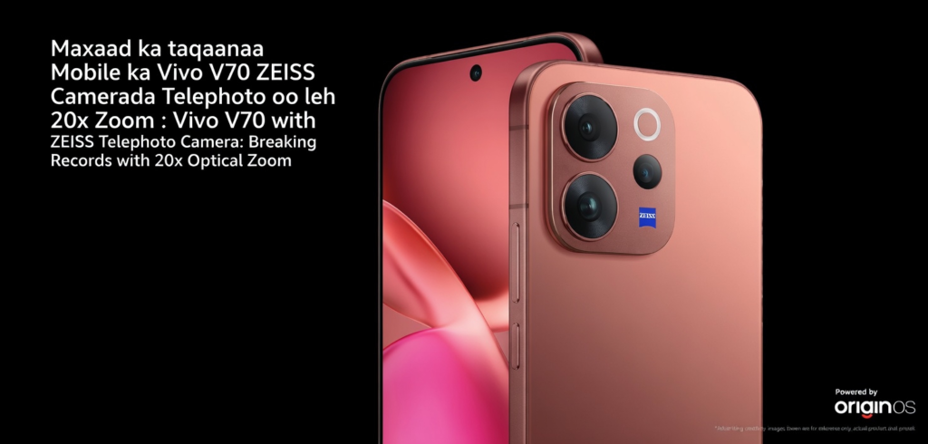 Maxaad ka taqaanaa Mobile ka Vivo V70 ZEISS Camerada Telephoto oo leh 20x Zoom : Vivo V70 with ZEISS Telephoto Camera: Breaking Records with 20x Optical Zoom