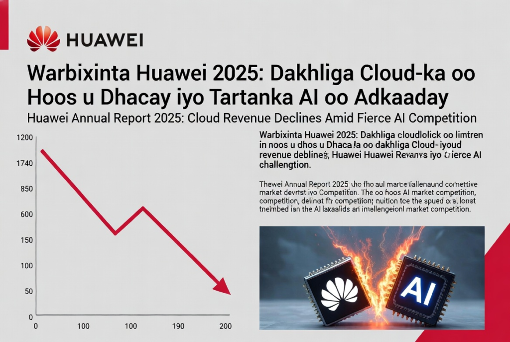 Dhakhliga shirkada Huawei oo Hoos u Dhac Ku dhacay 2026