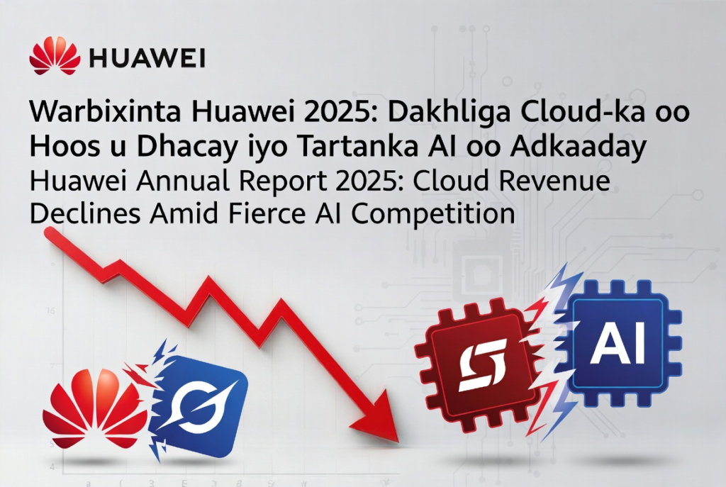 Dhakhliga shirkada Huawei oo Hoos u Dhac Ku dhacay 2026