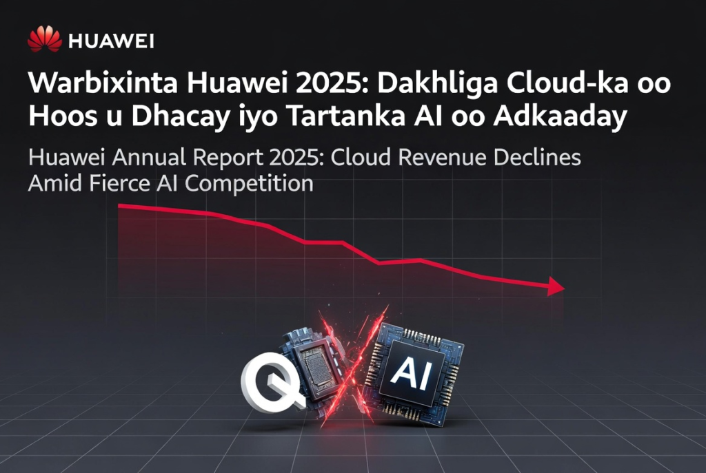 Dhakhliga shirkada Huawei oo Hoos u Dhac Ku dhacay 2026